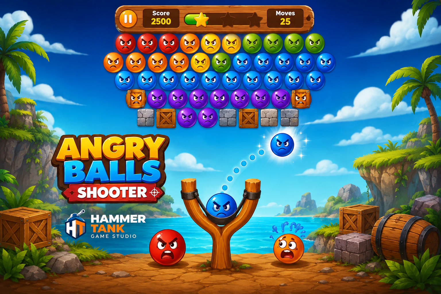Angry Balls Shooter gameplay