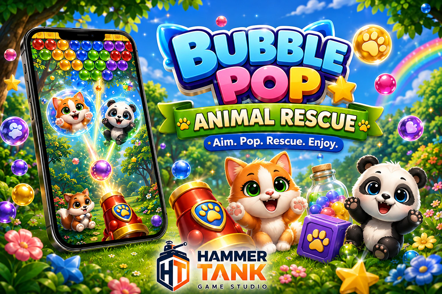 Bubble Pop: Animal Rescue gameplay