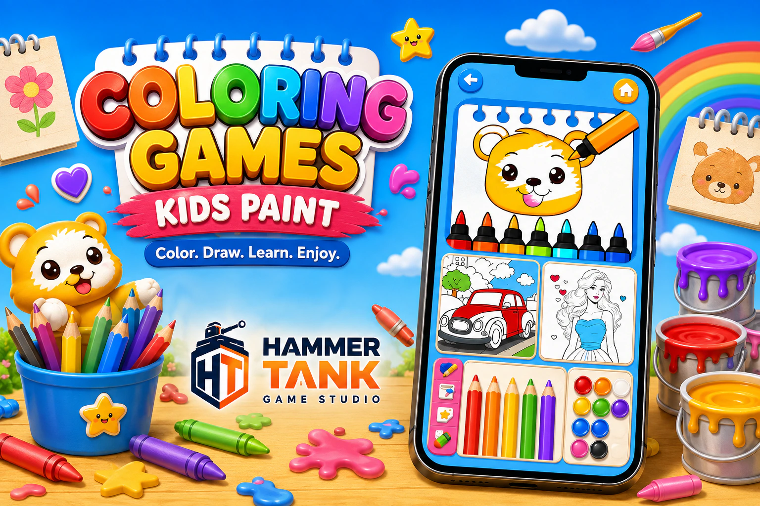 Coloring Games - Kids Paint gameplay